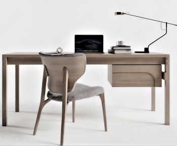 Modern Computer Desk And Chair-ID:657880315