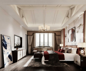 Simple European Style Bedroom-ID:949490122