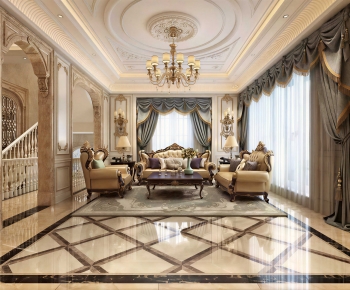 European Style A Living Room-ID:127130997