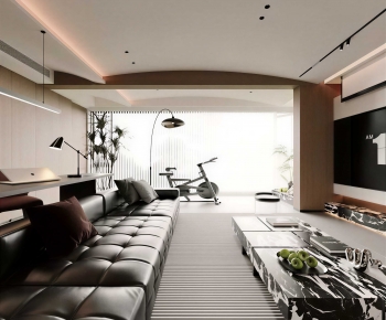 Modern A Living Room-ID:491271028