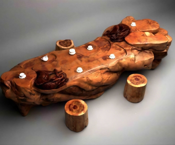 New Chinese Style Tea Tables And Chairs-ID:479824074