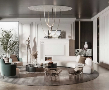 Modern A Living Room-ID:654453997