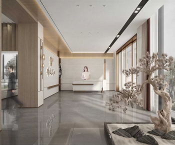 Modern Office Reception Desk-ID:448353058