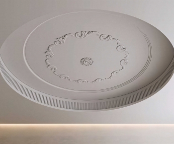 Modern Plaster Carved Top Plate-ID:864870077