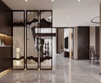 New Chinese Style Hallway-ID:946449041
