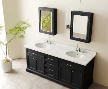 Modern Bathroom Cabinet-ID:604240891