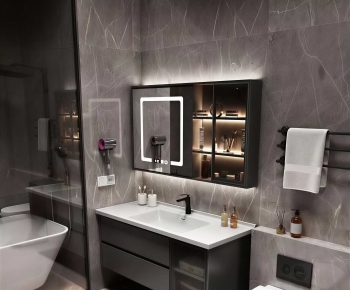 Modern Bathroom Cabinet-ID:708456048