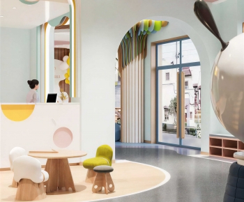 Modern Children's Kindergarten-ID:580506096