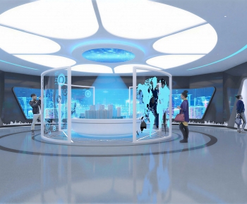 Modern Exhibition Hall-ID:866389356