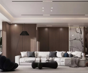 Modern A Living Room-ID:657905105