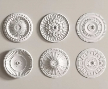 European Style Plaster Carved Top Plate-ID:875694042