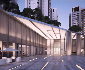 Modern Appearance Of Commercial Building-ID:318593038