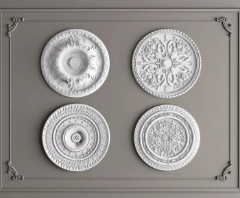 European Style Plaster Carved Top Plate-ID:229696991