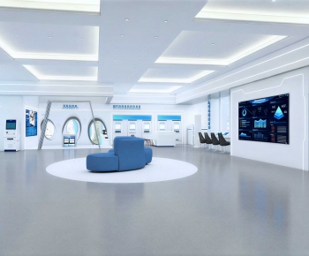 Modern Exhibition Hall-ID:666999103