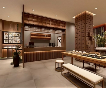 New Chinese Style Teahouse Tea House-ID:423333888