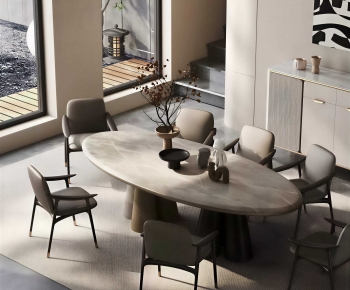 Modern Dining Table And Chairs-ID:919965039