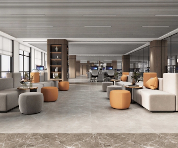 Modern Office Reception Desk-ID:628448967