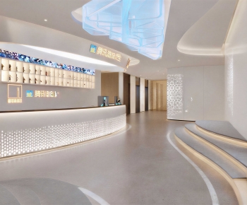 Modern Office Reception Desk-ID:980582952