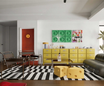 Modern A Living Room-ID:745178948