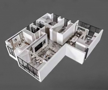 Modern A Bird's-eye View Of Home Decoration-ID:210077052