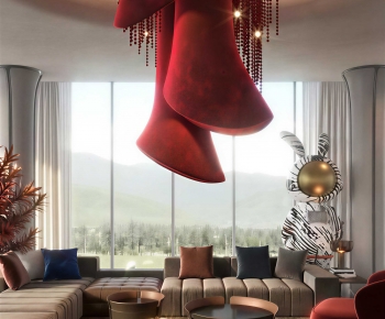 Modern A Living Room-ID:381871944