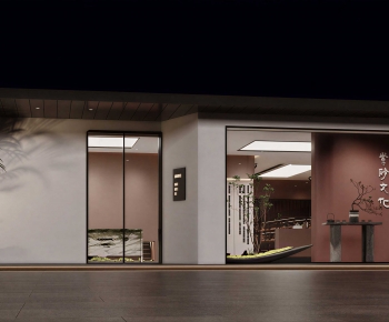 New Chinese Style Facade Element-ID:249700518