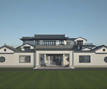 Chinese Style Villa Appearance-ID:712879903