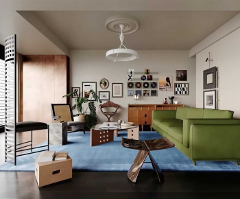 Modern A Living Room-ID:718565947