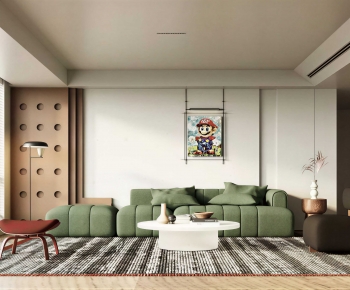 Modern A Living Room-ID:492794998