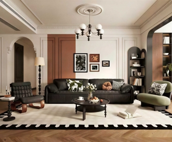 French Style A Living Room-ID:404304032