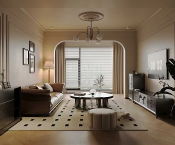 American Style A Living Room-ID:619478942