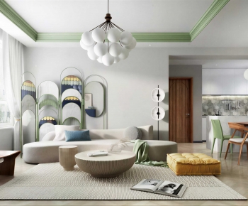 Modern A Living Room-ID:643942129