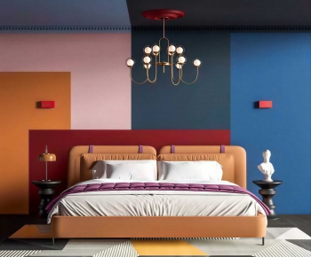 Modern Double Bed-ID:447627076