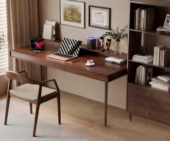 Modern Computer Desk And Chair-ID:853228094
