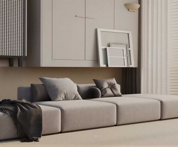 Modern Three-seat Sofa-ID:475740485