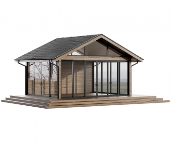Modern Glass Sunshine Room-ID:593262917