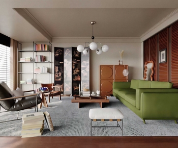 Modern A Living Room-ID:464400057