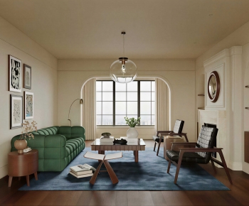 French Style A Living Room-ID:746843107