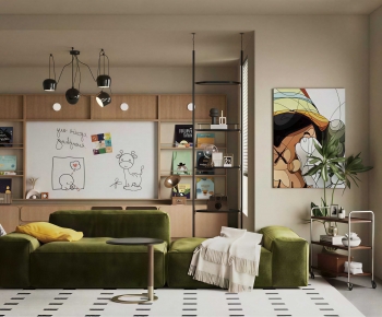 Modern A Living Room-ID:657351027