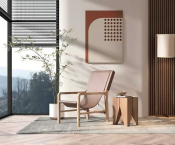 Wabi-sabi Style Lounge Chair-ID:805825958