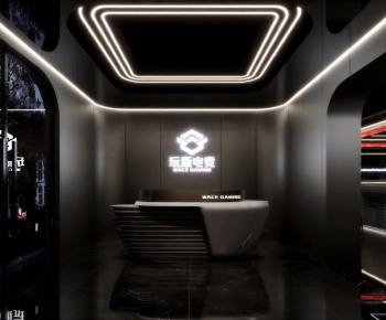 Modern Office Reception Desk-ID:342467074