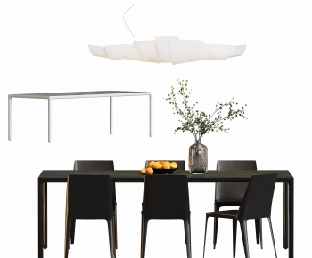 Modern Dining Table And Chairs-ID:652549981