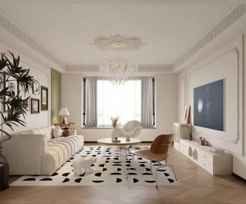 Modern A Living Room-ID:878180039