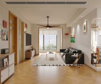 Modern A Living Room-ID:358659981