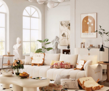 Modern A Living Room-ID:582406043