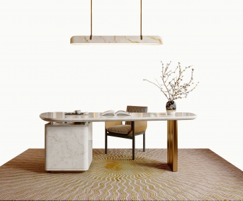 Modern Computer Desk And Chair-ID:117170105