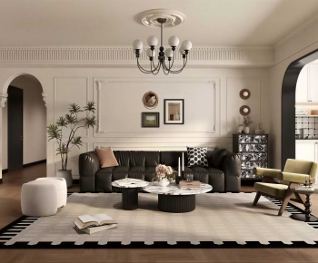 French Style A Living Room-ID:786489011