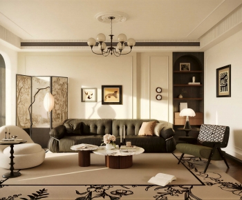 French Style A Living Room-ID:366707099