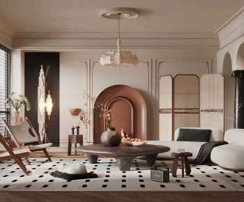 French Style A Living Room-ID:653490076