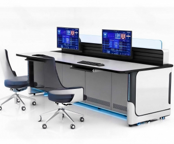Modern Office Desk And Chair-ID:702785022